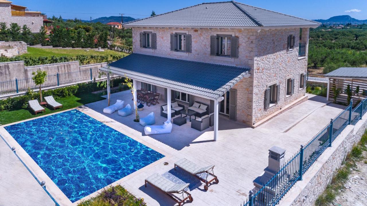 Zante Soleil - High-End Stone Villa With Swimming Pool Lagopodhon المظهر الخارجي الصورة