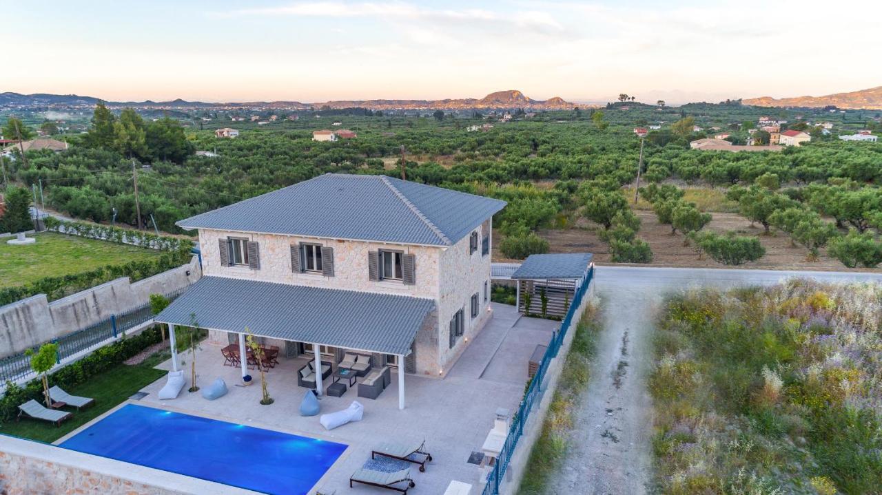 Zante Soleil - High-End Stone Villa With Swimming Pool Lagopodhon المظهر الخارجي الصورة